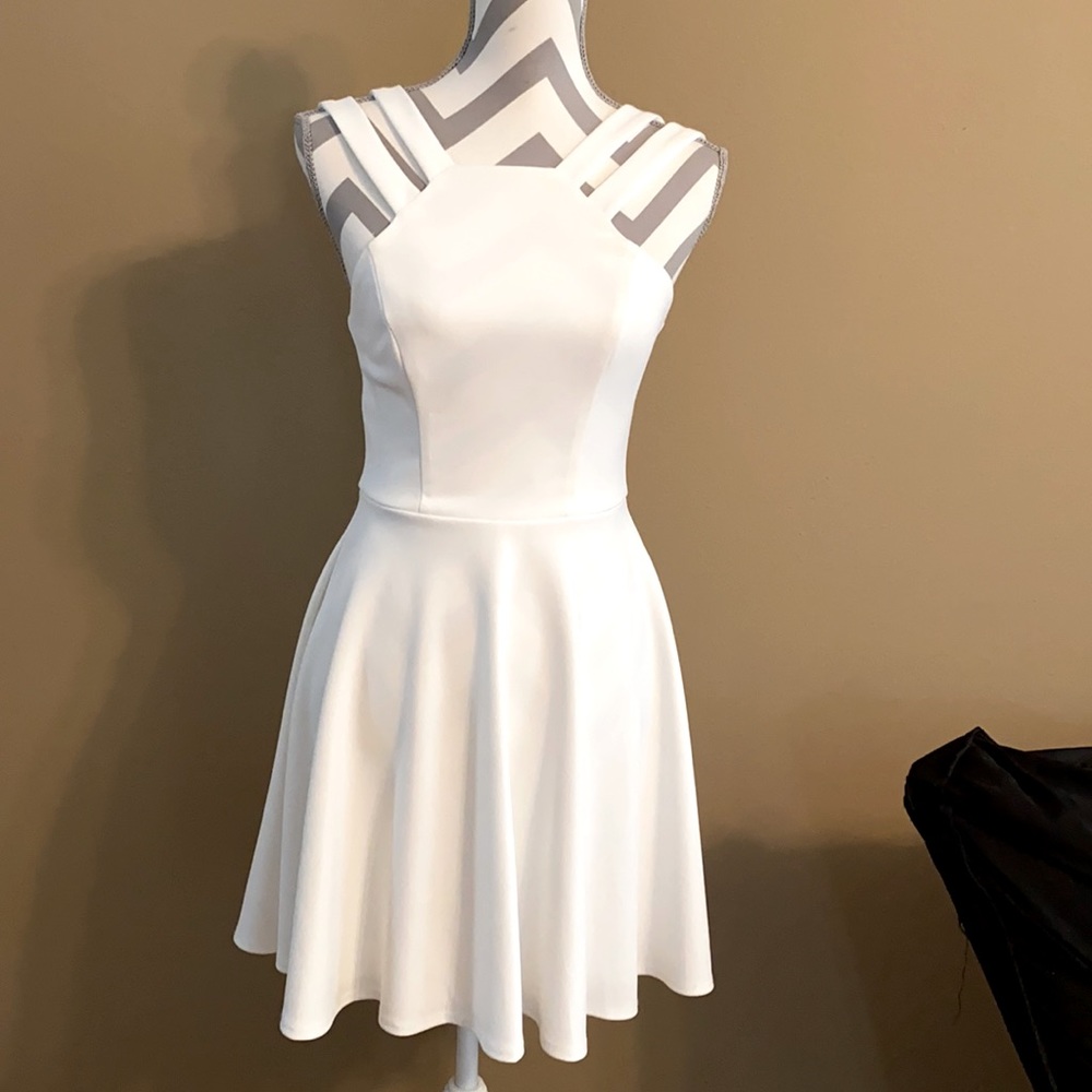 White sleeveless dress from B Darlin